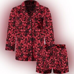 Simply Vera 3/4 Sleeve Pajama Shirt & Pajama Boxer Shorts Sleep Set. XXL